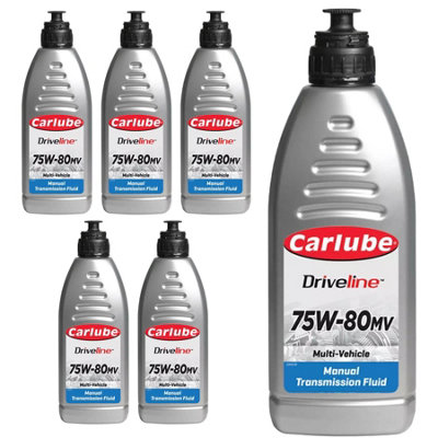 Carlube MTF780 MTFU 75W80 Manual Transmission Fluid Gear Oil 1L x6