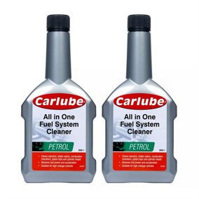 Carlube Petrol Complete Fuel System Cleaner Stripper Treatment Additive 300ml x2