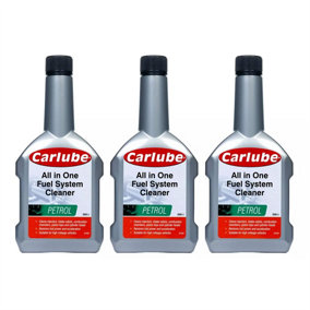 Carlube Petrol Complete Fuel System Cleaner Stripper Treatment Additive 300ml x3