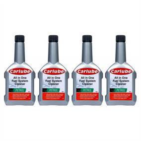 Carlube Petrol Complete Fuel System Cleaner Stripper Treatment Additive 300ml x4