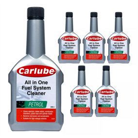 Carlube Petrol Complete Fuel System Cleaner Stripper Treatment Additive 300ml x6