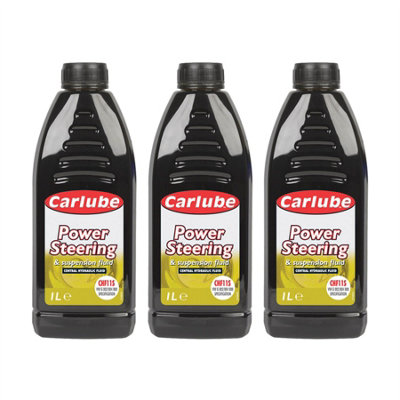 Carlube Power Steering Fluid Green Hydraulic Fluid Fits Volvo V70 2.4 D5 1L x3