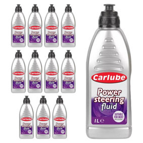 Carlube Power Steering Fluid Treatment Additive 1 Litres Car Service 1L x12