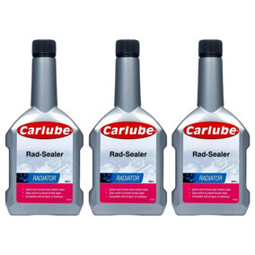 Carlube RAS301 Radiator Sealer -  Permanent Coolant System Leak Repair 300ml x3