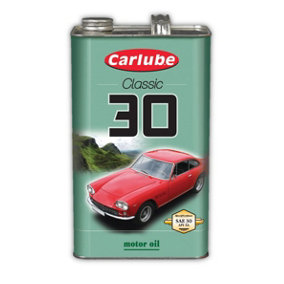 Carlube SAE 30 Classic Monograde Mineral Motor Engine Oil No Additives 4.55L