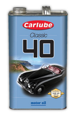 Carlube SAE 40 Classic Monograde Mineral Motor Engine Oil No Additives 5L