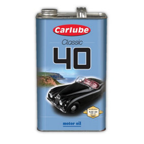 Carlube SAE 40 Classic Monograde Mineral Motor Engine Oil No Additives 5L