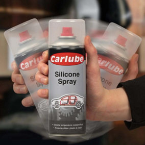 Carlube Silicone Lubricant Spray Eliminate Squeaks Sticking Treatment 400ml