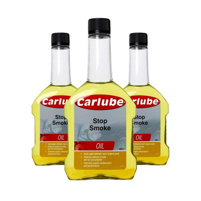 Carlube Stop Smoke 300ml - Advanced Formula Engine Treatment and Oil Additive (Pack of 3)