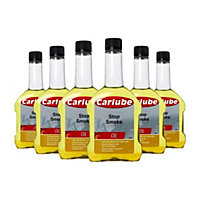 Carlube Stop Smoke 300ml - Advanced Formula Engine Treatment and Oil Additive (Pack of 6)