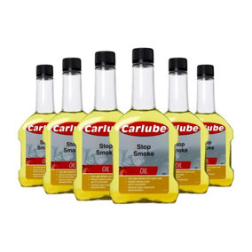 Carlube Stop Smoke 300ml - Advanced Formula Engine Treatment and Oil Additive (Pack of 6)
