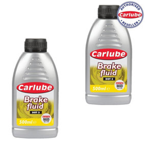 Carlube Synthetic Based DOT 3 Brake Fluid 500mL Car Service Treatment Braking