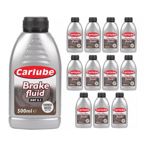 Carlube Synthetic High Performance Based Brake & Clutch Fluid Dot 3 500ml x 12