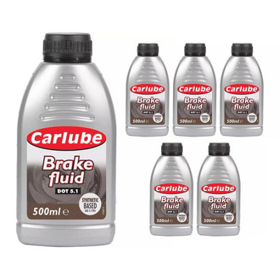 Carlube Synthetic High Performance Based Brake & Clutch Fluid Dot 3 500ml x 6