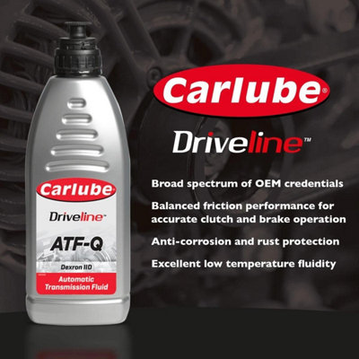 Carlube Transmission Fluid ATF Q Dexron 2 Power Steering Liquid 1L x2