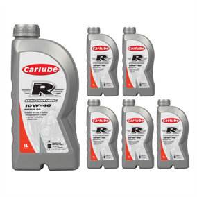 Carlube Triple R 10W-40 Semi Synthetic Oil For Petrol & Diesel Engines 1L x6