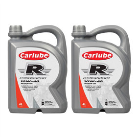 Carlube Triple R 10W-40 Semi Synthetic Oil For Petrol & Diesel Engines 4L x2