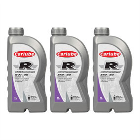 Carlube Triple R 5W-30 Fully Synthetic Oil For Ford Petrol Diesel Engines 1L x3