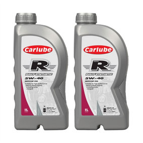 Carlube Triple R 5W-40 Fully Synthetic Low Ash Oil Petrol & Diesel Engines 1L x2