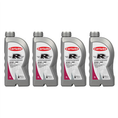 Carlube Triple R 5W-40 Fully Synthetic Low Ash Oil Petrol & Diesel Engines 1L x4