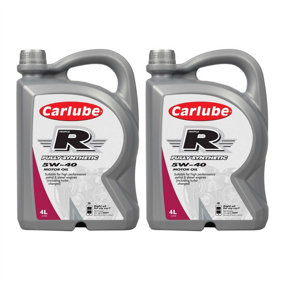 Carlube Triple R 5W-40 Fully Synthetic Low Ash Oil Petrol & Diesel Engines 4L x2