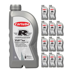 Carlube Triple R 5W30 C3 Fully Synthetic Oil For Petrol & Diesel Engines 1L  x12