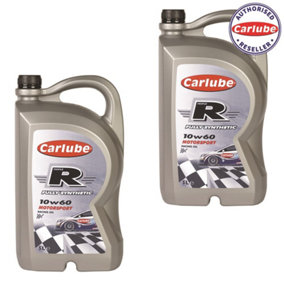 Carlube Triple R Fully Synthetic 10w60 Motorsport Racing Oil 5L Litre x 2