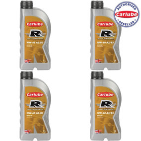 Carlube Triple R Fully Synthetic Motor Engine Oil SAE 10W60 A3/B4 1L Litre x4