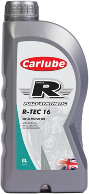 Carlube Triple R, R-TEC 16, 5W-30 Motor Oil 1L (Pack of 3)