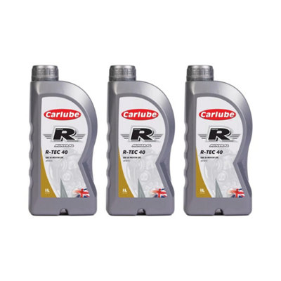 Carlube Triple R R TEC 40 Diesel SAE 30 Mineral Car Motor Engine Oil 1L (Pack of 3)