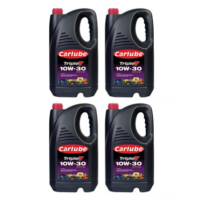 Carlube Triple T SAE 10W-30 SHPD E7 Commercial Engine Oil 5L 5 Litres x4