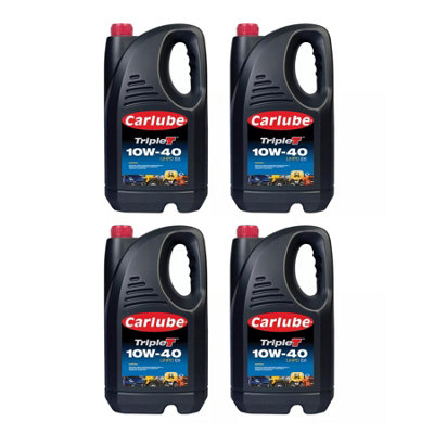 Carlube Triple T SAE 10W-40 UHPD E6 Commercial Engine Oil 5L 5 Litres x4