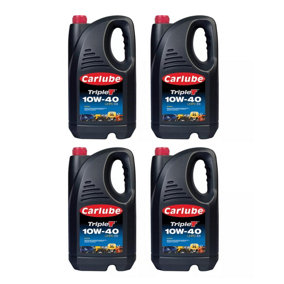Carlube Triple T SAE 10W-40 UHPD E6 Commercial Engine Oil 5L 5 Litres x4