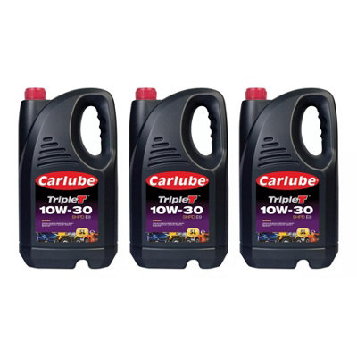 Carlube Triple T SAE 10W30 SHPD E9 Commercial Engine Motor Oil 5L 5 Litres x3