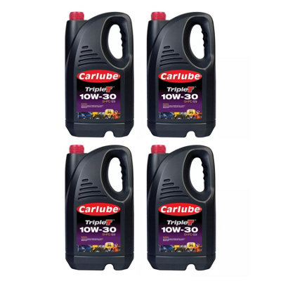 Carlube Triple T SAE 10W30 SHPD E9 Commercial Engine Motor Oil 5L 5 Litres x4