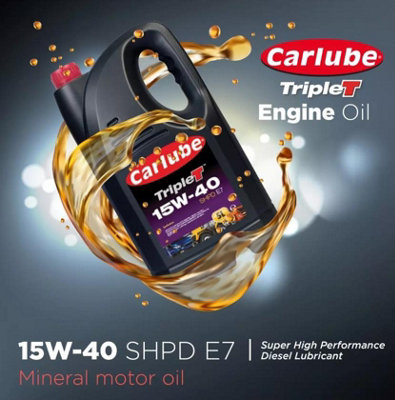 Carlube Triple T SAEW 15W-40 SHPD E7 Commercial Engine Oil 5L 5 Litres x2