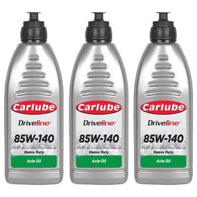 Carlube XEM001 SAE 85W-140 Heavy Duty Gear Axle Oil Transmission System 1L x3