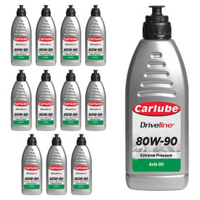 Carlube XEY011 Gear Oil Lubricant Automotive Care Ep 80W90 1 Litre x12