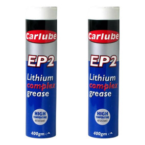 Carlube YLC400 EP2 Lithium Complex Grease Cartridge High Temperature 400g x2