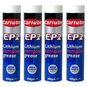 Carlube YLC400 EP2 Lithium Complex Grease Cartridge High Temperature 400g x4