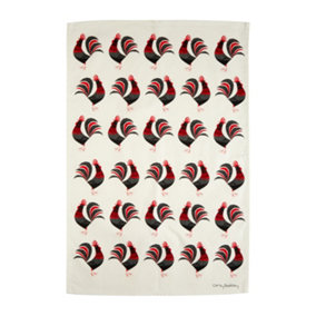 Carly Dodsley Tea Towel Cockerel Design