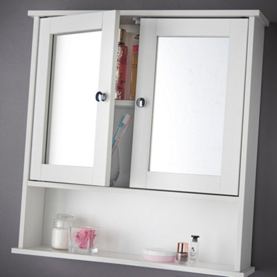 CARME Gatsby 3 Piece Set Bathroom Furniture Free Standing Under Sink Storage Wall Mounted Medicine Cabinet with Mirror Modern