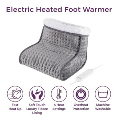 Electric Foot Warmer, 40 X 40cm Electric Heated Foot Warmers With 9
