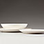Carnaby Belgravia Dinner Set 12 Piece Porcelain Dinner Plate Side Plate Bowls White