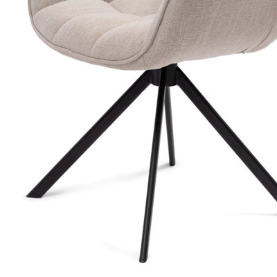 Carnaby Camel Swivel Dining Chair Fabulous Flax, Linen/ Armchair