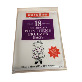Caroline Freezer Bag (Pack of 18) White (One Size)