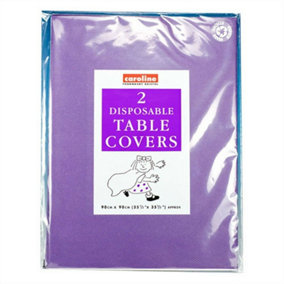 Caroline Paper Table Covers (Pack of 2) Purple (One Size)