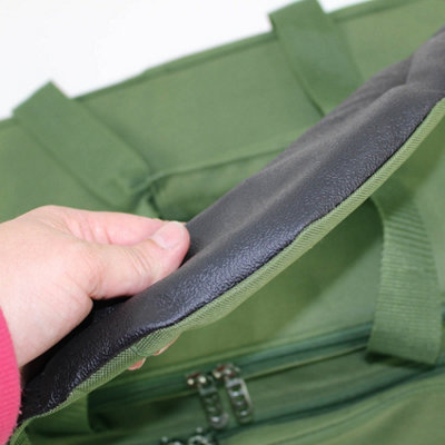 Carp Coarse Fishing Tackle Bag Green Insulated Carryall Holdall Padded