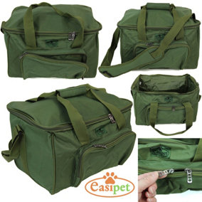 Carp Coarse Fishing Tackle Fish Bag Green Carryall Holdall Carry Strap