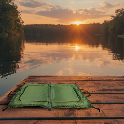 Carp Fish Fishing Beanie Mat Large Padded Landing Unhooking 110cm x ...